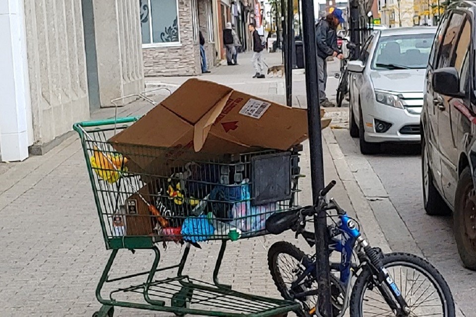 2020 09 30 Downtown North Bay Shopping Cart Homeless